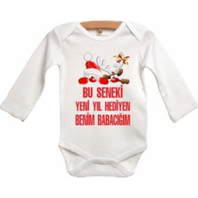 Limon Bu Seneki Yeni Yıl Hediyen Benim Babacığım Uzun Kol Bebek Zıbın Body