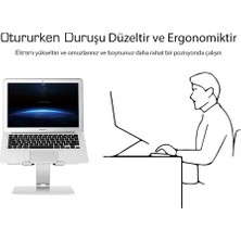 Npo STD6081SAÇI Ayarlı Ergonomik 11"-17" Masaüstü Notebook Stand