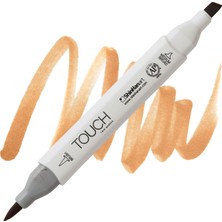 Shinhan Art Twin Brush Marker Fırça Uçlu Markör Kalem Leather Brown BR112