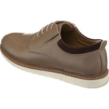 Costo Shoes 45,46,47,48,49,50 Numaralarda  AG4296 Vizon Deri Büyük Numara Erkek Ayakkabısı