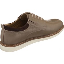 Costo Shoes 45,46,47,48,49,50 Numaralarda  AG4296 Vizon Deri Büyük Numara Erkek Ayakkabısı