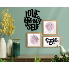 Bk Gift Dekoratif 3’lü Retro Ahşap Tablo ve Konsept Duvar Dekoru-10