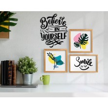 Bk Gift Dekoratif 3’lü Retro Ahşap Tablo ve Konsept Duvar Dekoru-11