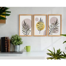 Bk Gift Dekoratif 3’lü Retro Ahşap Tablo-13