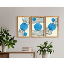 Bk Gift Dekoratif 3’lü Retro Ahşap Tablo-21