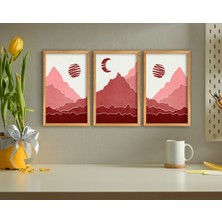 Bk Gift Dekoratif 3’lü Retro Ahşap Tablo-11