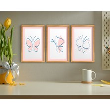 Bk Gift Dekoratif 3’lü Retro Ahşap Tablo-8