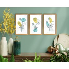 Bk Gift Dekoratif 3’lü Retro Ahşap Tablo-1