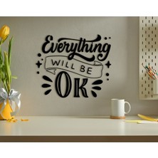 Bk Gift Her Şey Yoluna Girecek Ahşap Duvar Yazısı-1