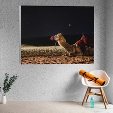 Deko Gonya Deve Galaxy Temalı Dekoratif Kanvas Tablo