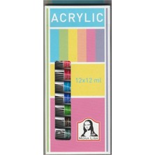 Mona Lisa Tüp Akrilik Boya 12 ml 12 Renk