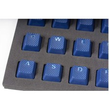 Tai-Hao Rubber Gaming Aydınlatmalı Keycaps Set - 18 Keys Rubberized Doubleshot Key Caps (Dark Blue)