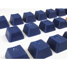 Tai-Hao Rubber Gaming Aydınlatmalı Keycaps Set - 18 Keys Rubberized Doubleshot Key Caps (Dark Blue)