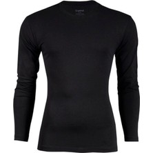 Yıldız Erkek Modal Uzun Kol Sıfır Yaka Body T-Shirt Atlet 3'lü Paket - 385-386