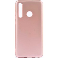 noktaks - Huawei Honor 20 Lite - Kılıf Mat Soft Premier Silikon Kapak - Rose Gold - T11173