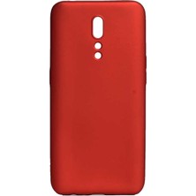 noktaks - Oppo Reno Z - Kılıf Mat Soft Premier Silikon Kapak - Kırmızı - T9773