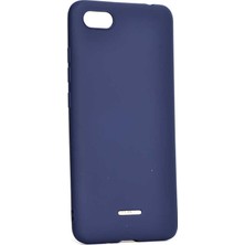 noktaks - Xiaomi Redmi 6A - Kılıf Mat Soft Premier Silikon Kapak - Lacivert - T8273