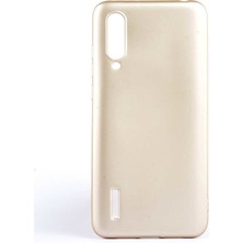 kilifone - Xiaomi Mi 9 Lite - Kılıf Mat Soft Premier Silikon Kapak - Gold - T10349