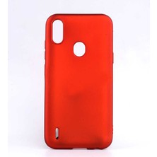 kilifone - Casper Via E3 - Kılıf Mat Soft Premier Silikon Kapak - Kırmızı - T9945