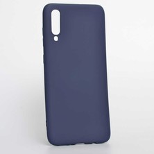 kilifone - Samsung Galaxy A70 - Kılıf Mat Soft Premier Silikon Kapak - Lacivert - T8060