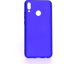 noktaks - Huawei Y9 2019 - Kılıf Mat Soft Premier Silikon Kapak - Saks Mavi - T6709