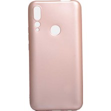 kilifone - Huawei Y9 Prime 2019 - Kılıf Mat Soft Premier Silikon Kapak - Rose Gold - T9744