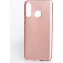 kilifone - Huawei P30 Lite - Kılıf Mat Soft Premier Silikon Kapak - Rose Gold - T7866