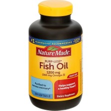 Nature Made Burp-Less Fish Oil 1200 Mg 200 Softgels Balık Yağı Takviye