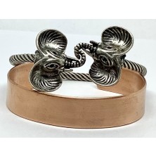 Armas Store Geniş Bakır ve Tel Örgülü Fil Bileklik 2'li Set