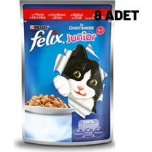Felix Sığır Etli Yaş Yavru Kedi Maması 100 gr x 8 Adet