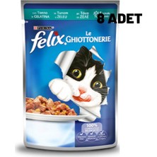 Felix Ton Balıklı Yaş Kedi Maması 100 gr  x 8 Adet