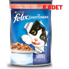 Felix Somonlu Yaş Kedi Maması 100 gr x 8 Adet