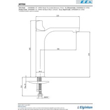 Eca Myra Yüksek Tip Lavabo Bataryası 104408984