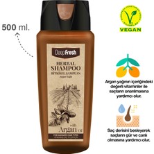 Deep Fresh Herbal Bitkisel Şampuan Argan Yağı Özlü Yıpranmış Saçlar 500 ml