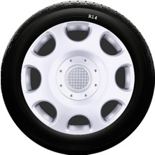 Sjs Sks Alfa Romeo Jant Kapağı 14 Inc Kırılmaz 1 Takım 4 Adet NO:208