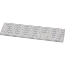 McStorey Apple Magic Keyboard Uyumlu Klavye Koruyucu A1243 USB Kablolu UK-US İngilizce-Türkçe Baskı