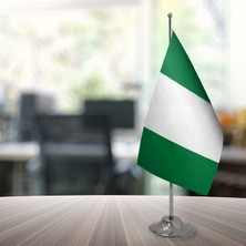 Özgüvenal Nijerya Masa Bayrağı Direksiz 15 x 22,5 cm