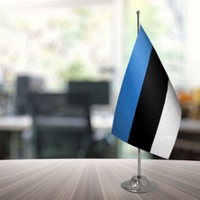 Özgüvenal Estonya Masa Bayrağı Direksiz 15 x 22,5 cm