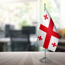 Özgüvenal Gürcistan Masa Bayrağı Direksiz 15 x 22,5 cm