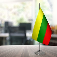 Özgüvenal Litvanya Masa Bayrağı Direksiz 15 x 22,5 cm