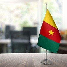 Özgüvenal Kamerun Masa Bayrağı Direksiz 15 x 22,5 cm