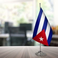 Özgüvenal Küba Masa Bayrağı Direksiz 15 x 22,5 cm