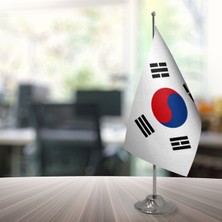 Özgüvenal Güney Kore Masa Bayrağı Direksiz 15 x 22,5