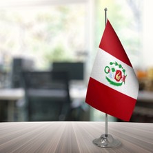 Özgüvenal Peru Masa Bayrağı Direksiz 15 x 22,5 cm