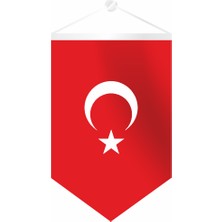 Özgüvenal Beşgen Ay Yıldız Flama 25 x 35 cm