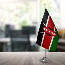 Özgüvenal Kenya Masa Bayrağı Direksiz 15 x 22,5 cm