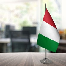 Özgüvenal Italya Masa Bayrağı Direksiz 15 x 22,5 cm