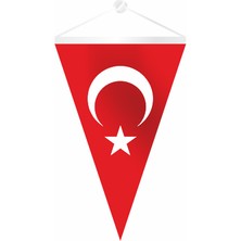 Özgüvenal Üçgen Ay Yıldız Flama 25 x 35 cm