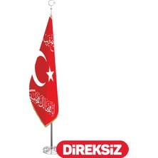 Özgüvenal Fetih Makam Bayrağı Telalı Simli 100 x 150 cm