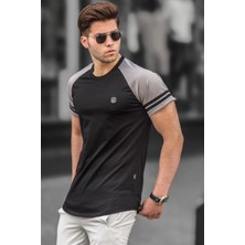 Madmext Siyah Erkek Tişört 5257